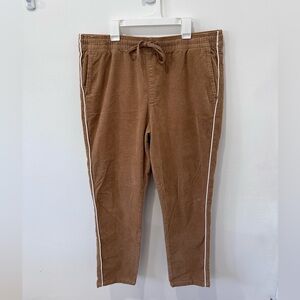 PACSUN Tan Slim Corduroy Jogger Pants